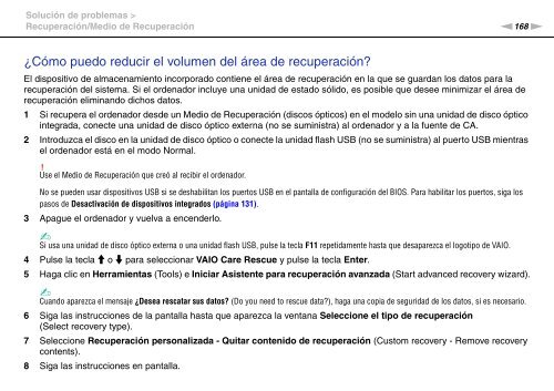 Sony VPCSA2Z9R - VPCSA2Z9R Mode d'emploi Espagnol