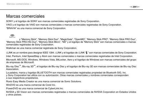 Sony VPCSA2Z9R - VPCSA2Z9R Mode d'emploi Espagnol