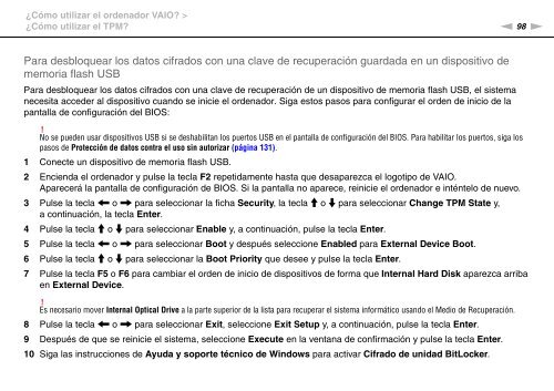 Sony VPCSA2Z9R - VPCSA2Z9R Mode d'emploi Espagnol