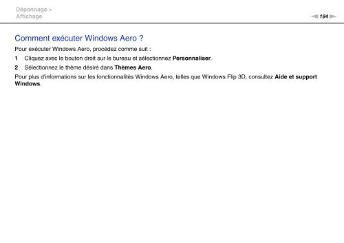 Sony VPCSA2Z9R - VPCSA2Z9R Mode d'emploi Fran&ccedil;ais