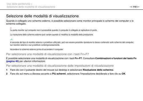 Sony VPCSA2Z9R - VPCSA2Z9R Mode d'emploi Italien