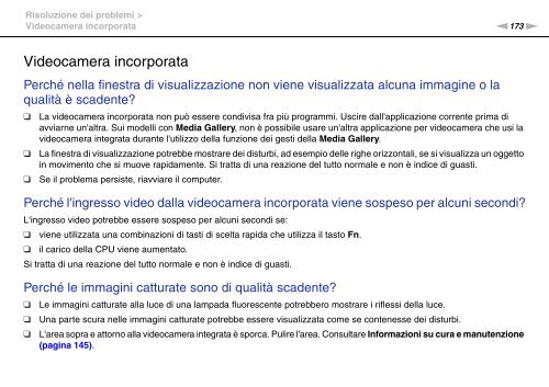 Sony VPCSA2Z9R - VPCSA2Z9R Mode d'emploi Italien