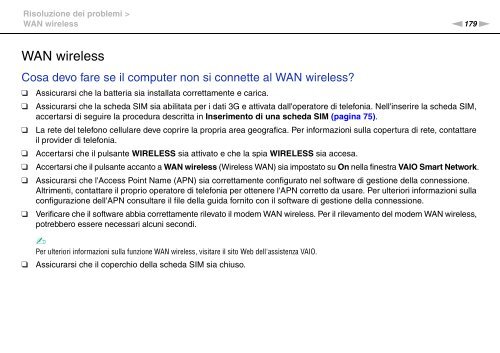 Sony VPCSA2Z9R - VPCSA2Z9R Mode d'emploi Italien