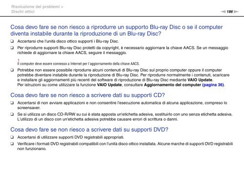 Sony VPCSA2Z9R - VPCSA2Z9R Mode d'emploi Italien