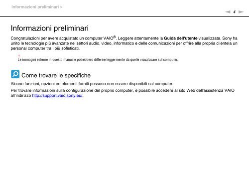 Sony VPCSA2Z9R - VPCSA2Z9R Mode d'emploi Italien