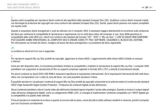 Sony VPCSA2Z9R - VPCSA2Z9R Mode d'emploi Italien