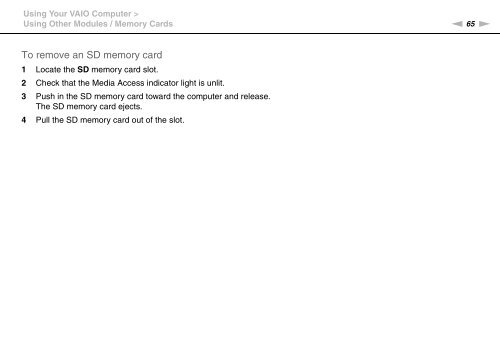 Sony VPCSA2Z9R - VPCSA2Z9R Mode d'emploi Anglais