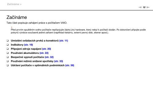 Sony VPCSA2Z9R - VPCSA2Z9R Mode d'emploi Tch&egrave;que