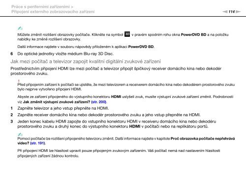 Sony VPCSA2Z9R - VPCSA2Z9R Mode d'emploi Tch&egrave;que