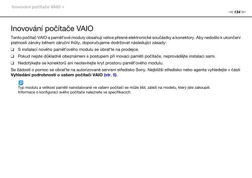 Sony VPCSA2Z9R - VPCSA2Z9R Mode d'emploi Tch&egrave;que