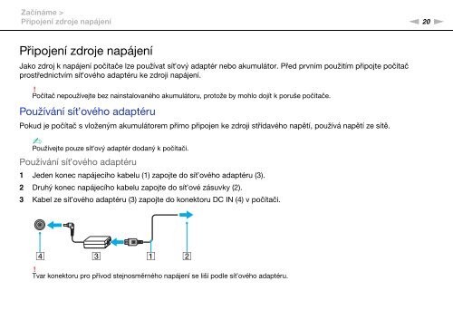 Sony VPCSA2Z9R - VPCSA2Z9R Mode d'emploi Tch&egrave;que