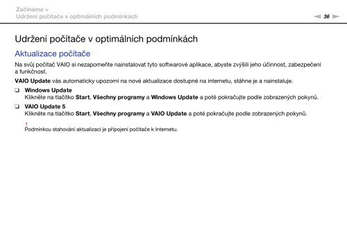 Sony VPCSA2Z9R - VPCSA2Z9R Mode d'emploi Tch&egrave;que