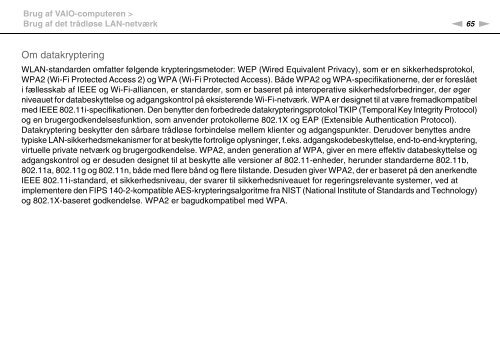 Sony VPCF13E1R - VPCF13E1R Istruzioni per l'uso Danese