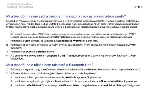 Sony VPCF13E1R - VPCF13E1R Istruzioni per l'uso Ungherese