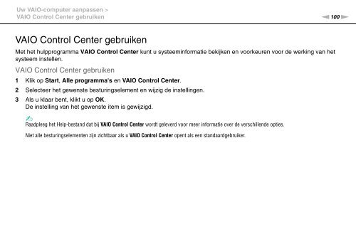 Sony VPCF13E1R - VPCF13E1R Istruzioni per l'uso Olandese