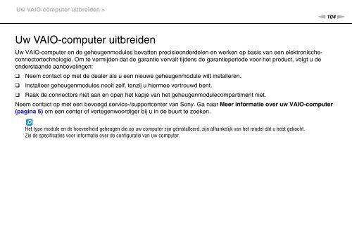 Sony VPCF13E1R - VPCF13E1R Istruzioni per l'uso Olandese