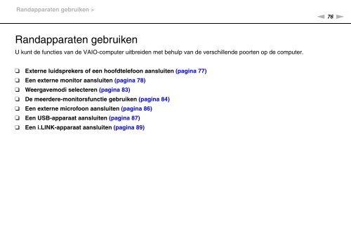 Sony VPCF13E1R - VPCF13E1R Istruzioni per l'uso Olandese
