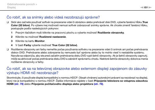 Sony VPCF13E1R - VPCF13E1R Istruzioni per l'uso Slovacco