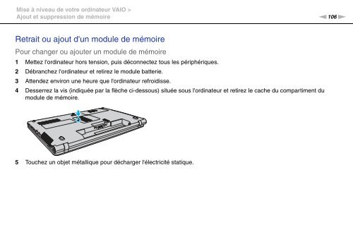 Sony VPCF13E1R - VPCF13E1R Istruzioni per l'uso Francese