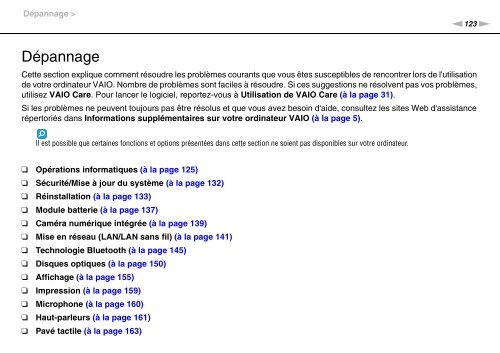 Sony VPCF13E1R - VPCF13E1R Istruzioni per l'uso Francese