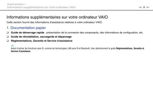 Sony VPCF13E1R - VPCF13E1R Istruzioni per l'uso Francese