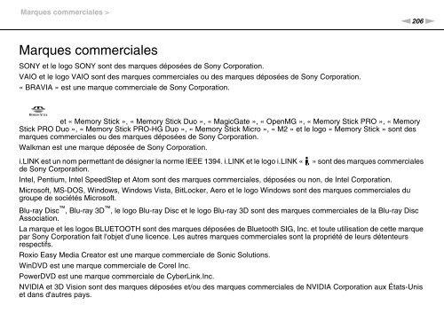 Sony VPCSA2Z9R - VPCSA2Z9R Mode d'emploi