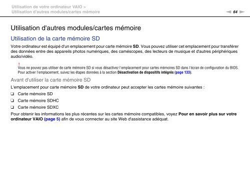 Sony VPCSA2Z9R - VPCSA2Z9R Mode d'emploi