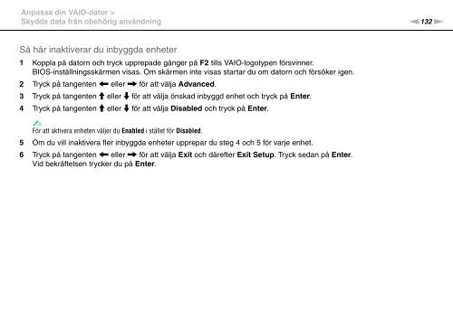 Sony VPCSA2Z9R - VPCSA2Z9R Mode d'emploi Su&eacute;dois