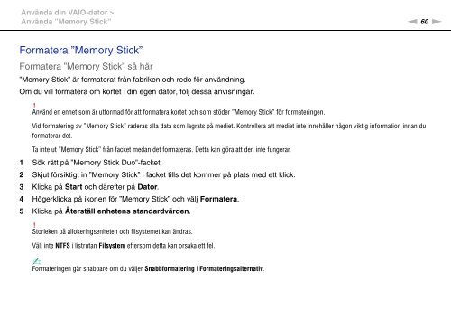 Sony VPCSA2Z9R - VPCSA2Z9R Mode d'emploi Su&eacute;dois