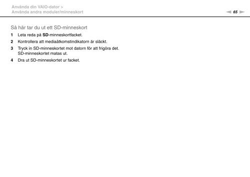 Sony VPCSA2Z9R - VPCSA2Z9R Mode d'emploi Su&eacute;dois