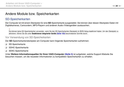 Sony VPCSA2Z9R - VPCSA2Z9R Mode d'emploi Allemand