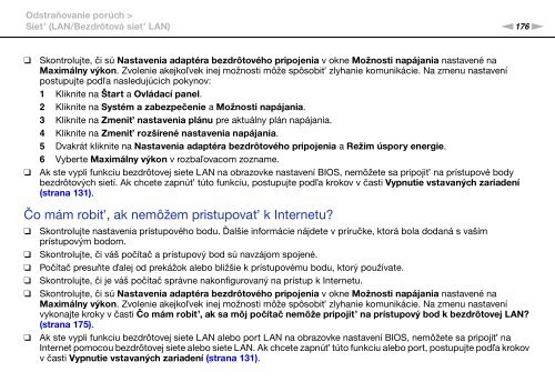 Sony VPCSA2Z9R - VPCSA2Z9R Mode d'emploi Slovaque