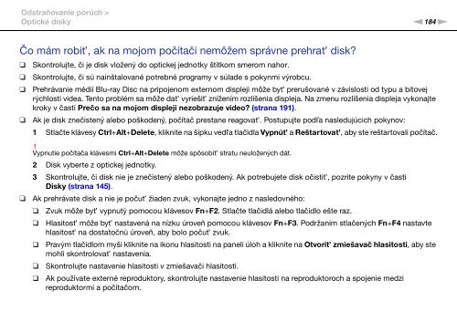 Sony VPCSA2Z9R - VPCSA2Z9R Mode d'emploi Slovaque