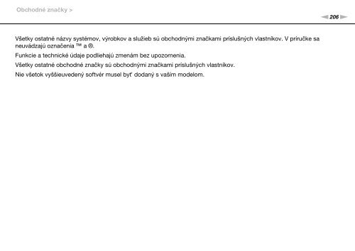 Sony VPCSA2Z9R - VPCSA2Z9R Mode d'emploi Slovaque