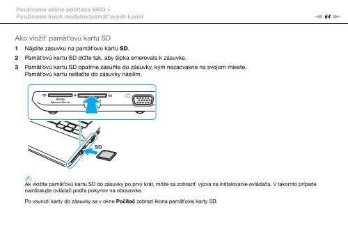 Sony VPCSA2Z9R - VPCSA2Z9R Mode d'emploi Slovaque