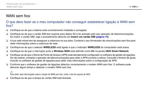 Sony VPCSA2Z9R - VPCSA2Z9R Mode d'emploi Portugais