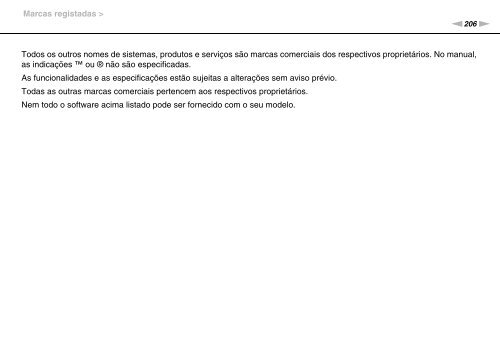 Sony VPCSA2Z9R - VPCSA2Z9R Mode d'emploi Portugais