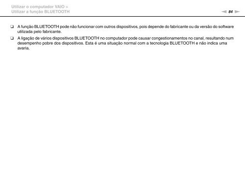 Sony VPCSA2Z9R - VPCSA2Z9R Mode d'emploi Portugais