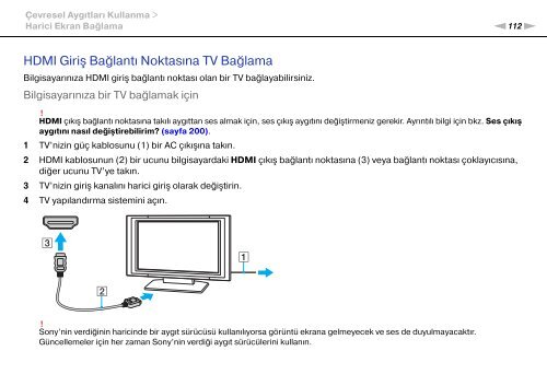 Sony VPCSA2Z9R - VPCSA2Z9R Mode d'emploi Turc