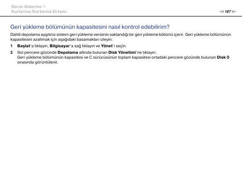 Sony VPCSA2Z9R - VPCSA2Z9R Mode d'emploi Turc