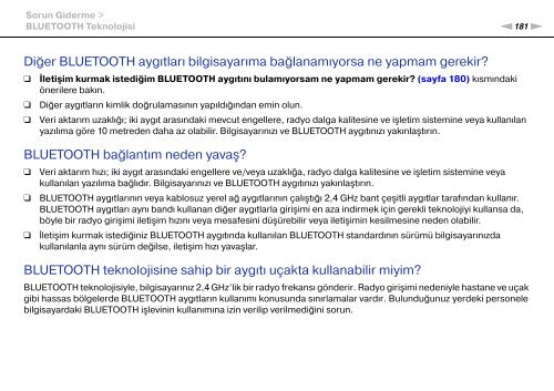 Sony VPCSA2Z9R - VPCSA2Z9R Mode d'emploi Turc