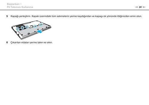 Sony VPCSA2Z9R - VPCSA2Z9R Mode d'emploi Turc