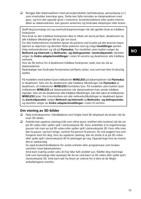 Sony SVT1313K1R - SVT1313K1R Documents de garantie Finlandais