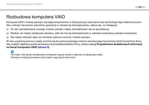 Sony VPCF13E1R - VPCF13E1R Istruzioni per l'uso Polacco