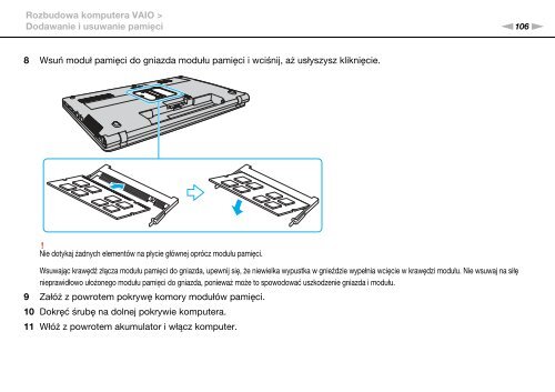 Sony VPCF13E1R - VPCF13E1R Istruzioni per l'uso Polacco