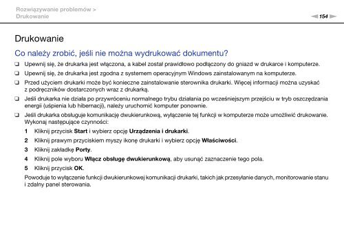 Sony VPCF13E1R - VPCF13E1R Istruzioni per l'uso Polacco