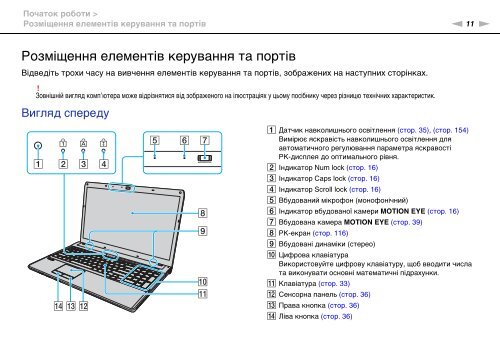 Sony VPCF13E1R - VPCF13E1R Istruzioni per l'uso Ucraino