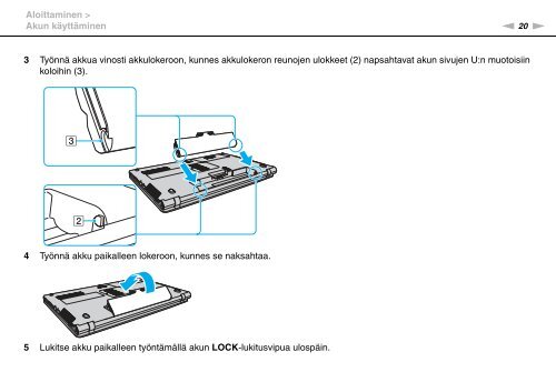 Sony VPCF13E1R - VPCF13E1R Istruzioni per l'uso Finlandese