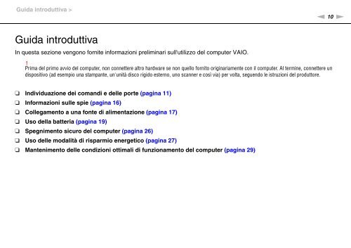 Sony VPCF13E1R - VPCF13E1R Istruzioni per l'uso Italiano