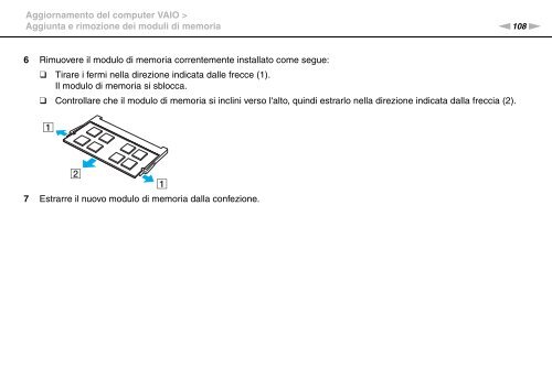 Sony VPCF13E1R - VPCF13E1R Istruzioni per l'uso Italiano